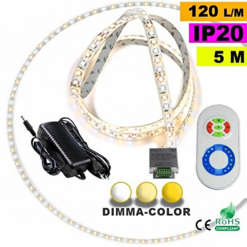 Dimma Color 3528 IP20 120LED 5m LED Strip Pack