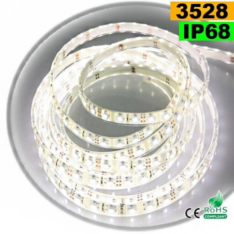  Strip LED blanc SMD 3528 IP68 60LED/m 5m 