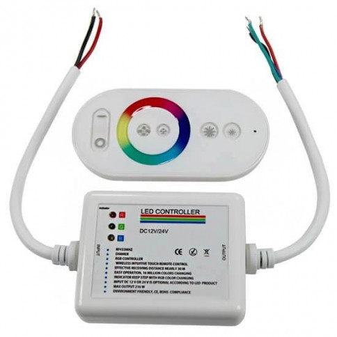 Contrôleur RGB 12V/24V 18A Télécommande tactile RF