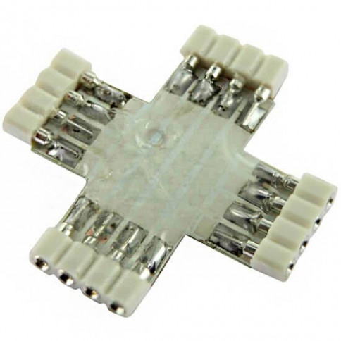 Connecteur X 4 pins femelle extra plat pour Strips LEDs RGB ou DREAM-COLOR