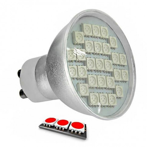 Ampoule LED 27 SMD TYPE 5050 ROUGE GU10