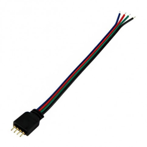4-pin male plug with cable for RGB LED strip
