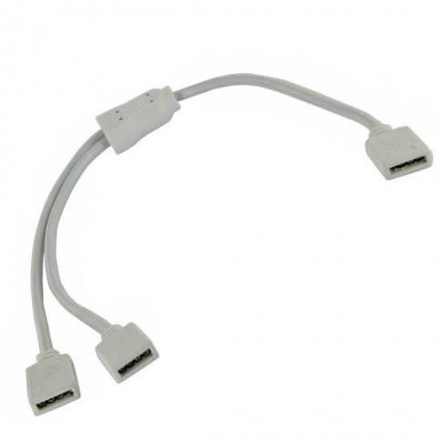 4-pin male to dual female socket adapter