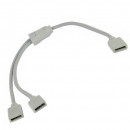 4-pin male to dual female socket adapter