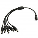 Multiplier 2.5 mm jack connector with five outputs