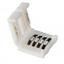  Clips-connect box for 10mm LED strips - 4-track circuit board with 2.4mm centre-to-centre spacing