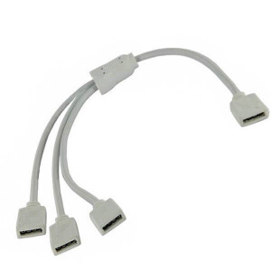  4-pin male to 3-pin female plug adapter