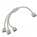  4-pin male to 3-pin female plug adapter