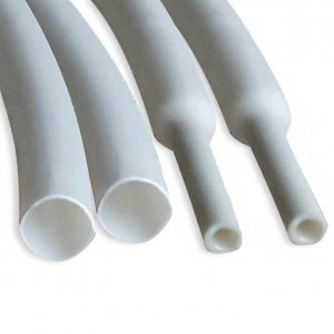 Heat-shrink tubing 5mm per 50cm White