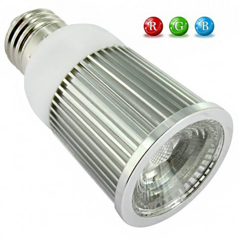 Ampoule LED E27 RVB 5 Watts + télécommande IR