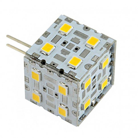 Ampoule cube 20 LED type 2835 SMD 8 à 24 volts culot G4