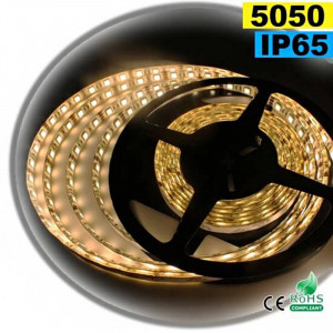  Strip Led warm white SMD 5050 IP65 60leds/m made to measure