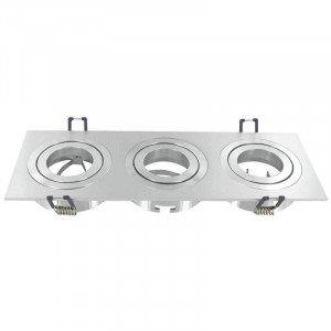 Recessed Frontleaf Cinios 3 adjustable spotlights