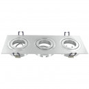 Recessed Frontleaf Cinios 3 adjustable spotlights