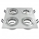 Recessed Frontleaf Cinios 4 adjustable spotlights