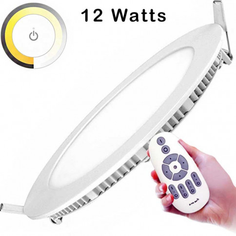 12-watt round LED flat panel with adjustable colour temperature