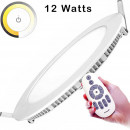 12-watt round LED flat panel with adjustable colour temperature