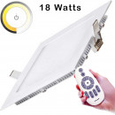  Templat LED slim square panel 18 watts 225 x 225 mm flush-mounted