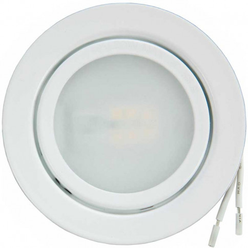  White lacquered G4 base spotlight for LED or halogen lamps