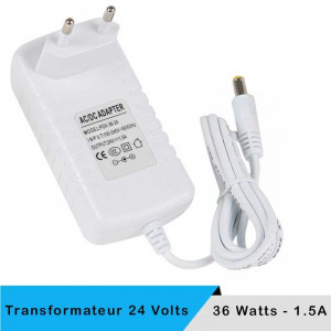 Transformer 24 volts - 36 watts on white box socket