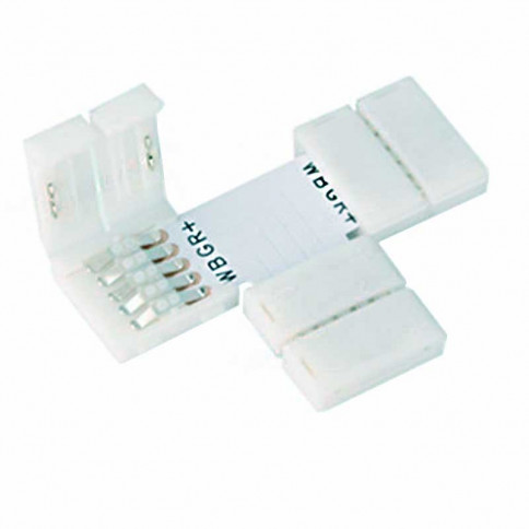 Clips-connect T-box for 12mm LED strip - 5-track circuit board with 1.8mm centre-to-centre spacing