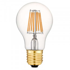 8 watt LED spherical bulb Ø A60 with E27 base - eight LED filaments