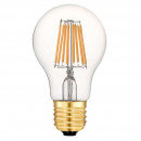 8 watt LED spherical bulb Ø A60 with E27 base - eight LED filaments