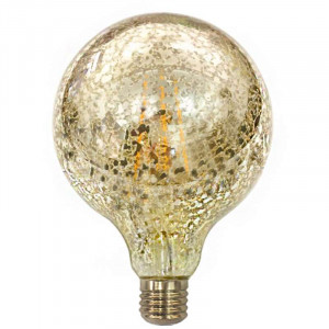 Spherical bulb Filament LED G125 Marbled GOLD
