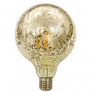 Spherical bulb Filament LED G125 Marbled GOLD