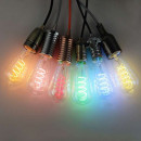 ST64 filament bulbs Twisted colour