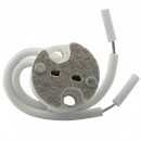 Porcelain bases for MR16 or GU5.3 bulbs