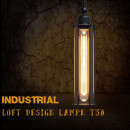 Pendant luminaire for vintage T30 filament lamp