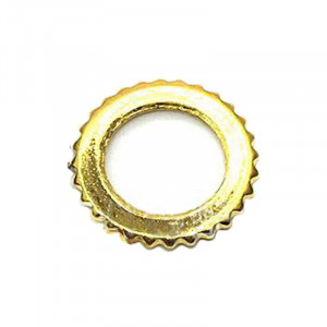  Notched brass-plated washer nut for M10 threaded tube