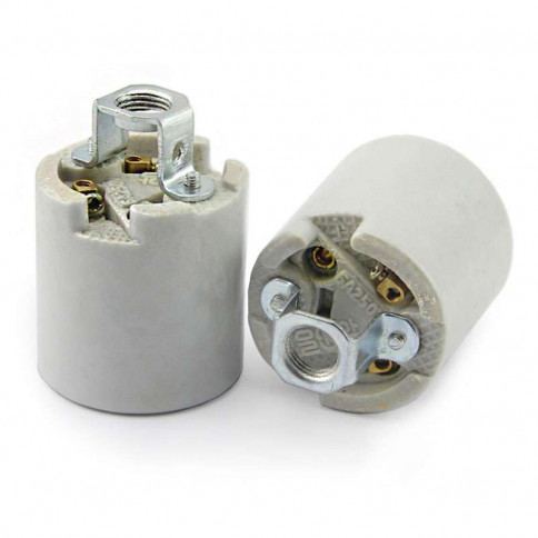 E27 porcelain lampholder with M10 support