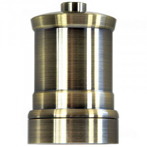  E27 Paollo vintage bronze single ring lampholder