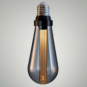 ST64 format bulb with linear optical diffuser