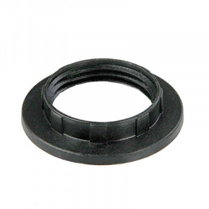 Bague plastique noir pour douille de lampe à culot E14