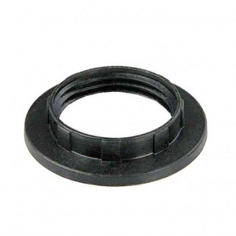 Black plastic ring for E14 lampholder