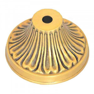 Biloba brass horn for 158mm diameter luminaire with M10 tube passage