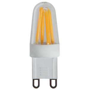 LED filament bulb with G9 base