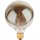 Spherical bulb Filament LED G125 amber black