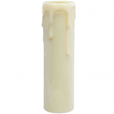 Natural white fake chandelier candle 100mm D27