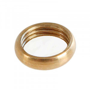 Brass ring nut for threaded tube M10 diameter 13mm