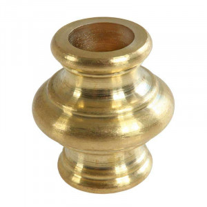 Smooth brass sleeve for M10 threaded tubes, length 31mm