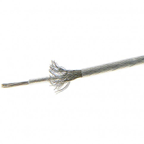 Câble électrique coaxial sur téflon transparent de 0.3mm² longueur de 1m 