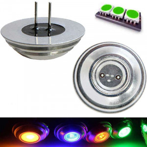 2 watt G4 green COB LED bulb with coaxial pin