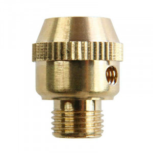M10 knurled brass electric cable clamp with M4 locking screw
