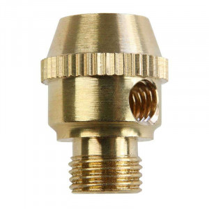 M10 knurled brass electric cable clamp with M6 locking screw