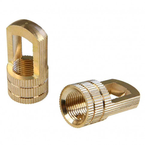 Knurled knurled brass suspension ring with M10 thread