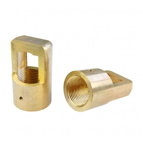 Suspension ring machined brass M26 thread smooth rough finish